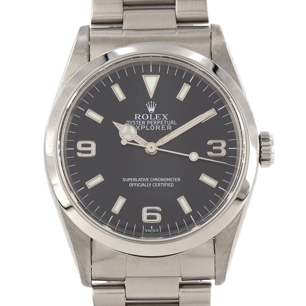 Rolex Explorer I SS Automatic Winding a Number Watch