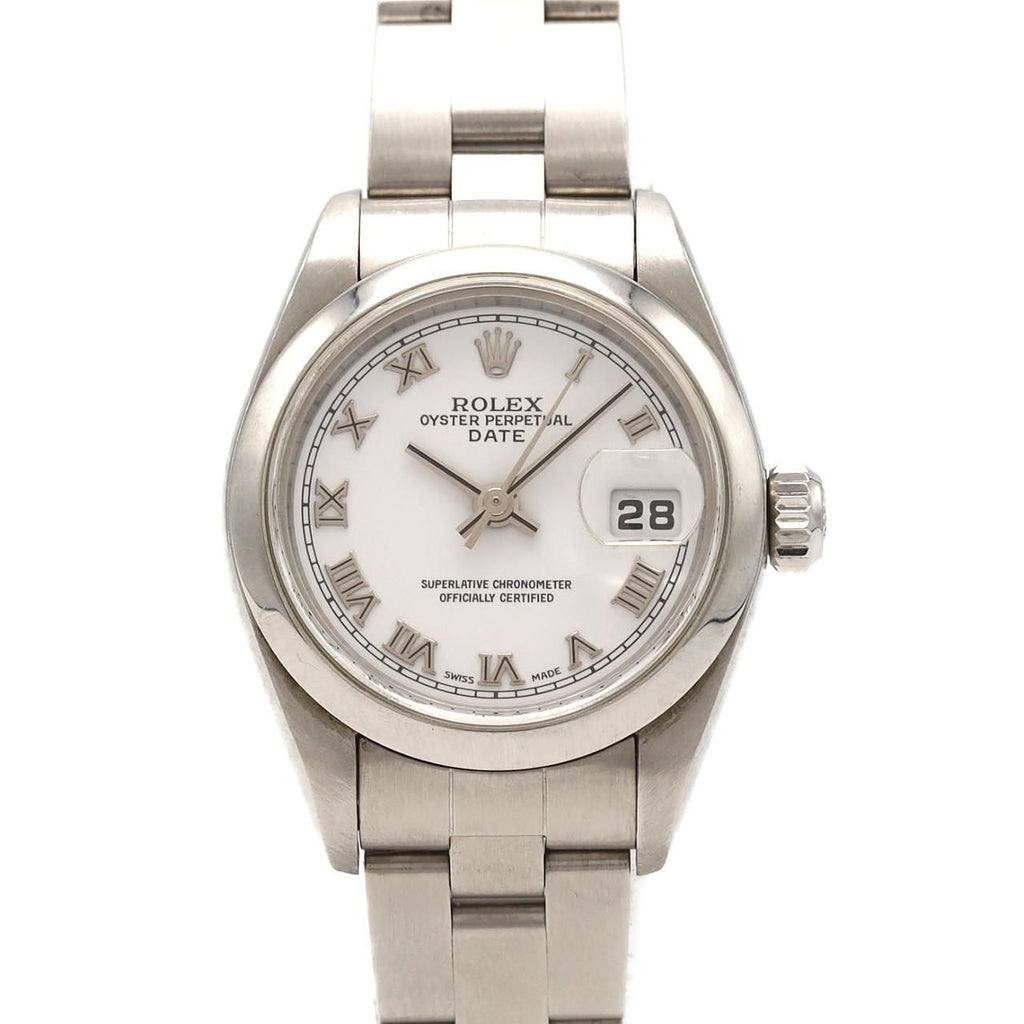 Rolex Oyster Perpetual Date SS Automatic Winding Number Watch