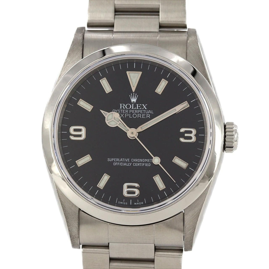 Rolex Explorer I SS Automatic Winding a Number Watch