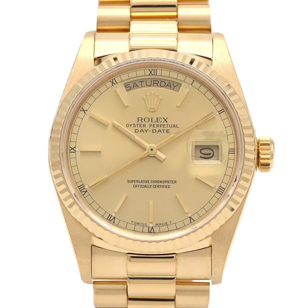 Rolex Day Date YG Automatic Winding Number Watch