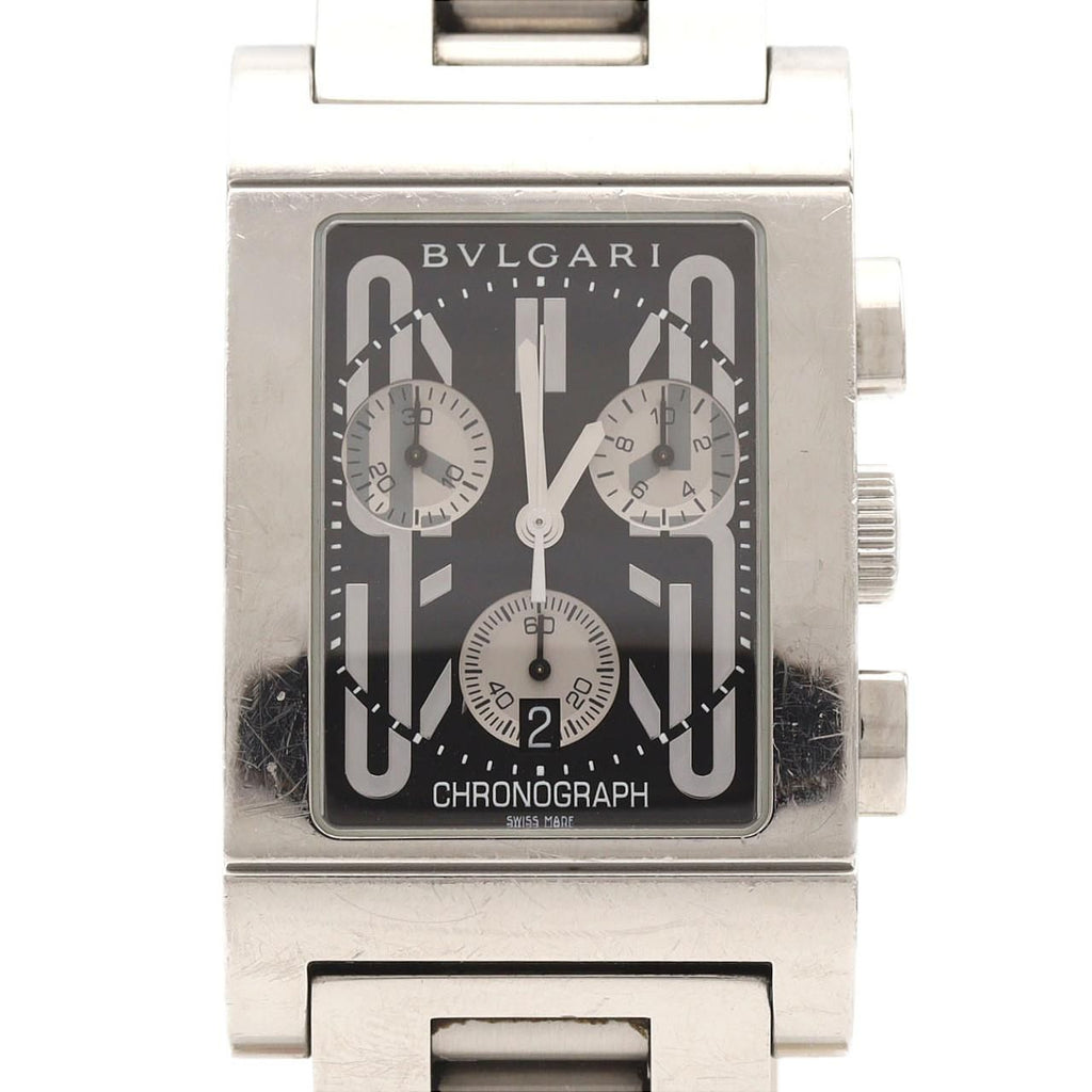 Bvlgari Rettangolo Chrono SS Quartz Watch