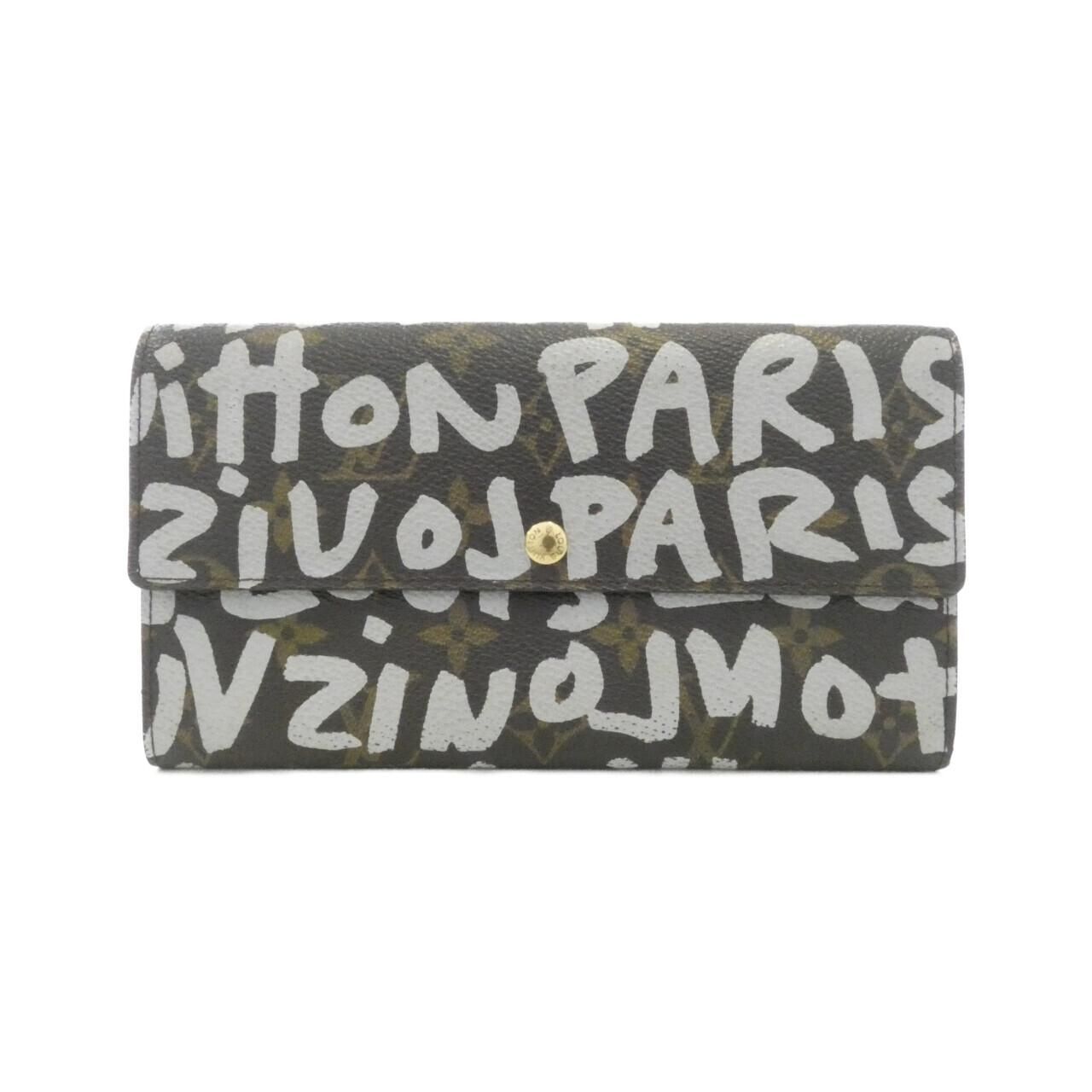 Louis Vuitton Monogram Graffiti Porte Monet Cles Wallet