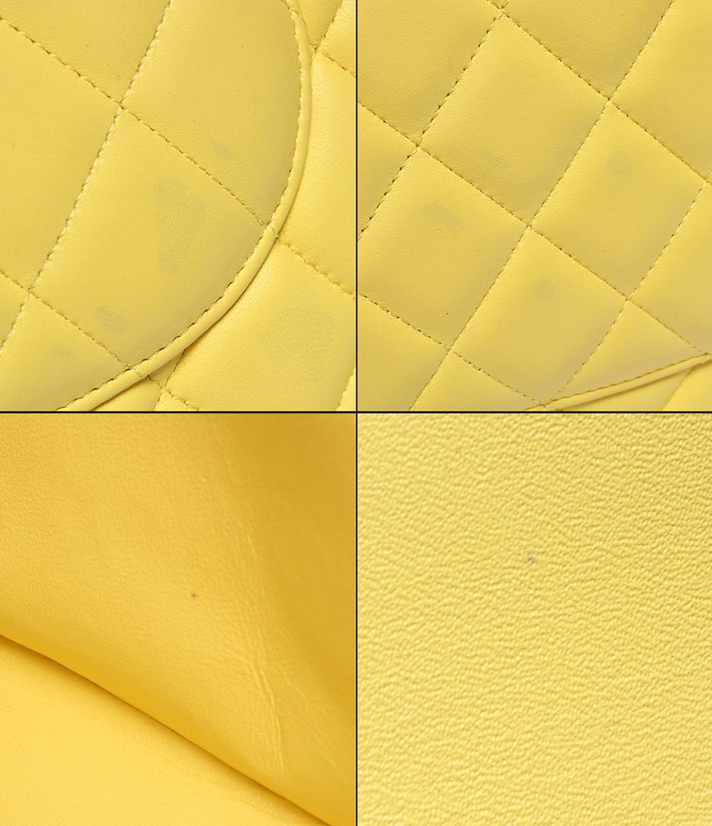 Chanel Chain Shoulder Bag Gold Double Flap Deca Quilted — view 9