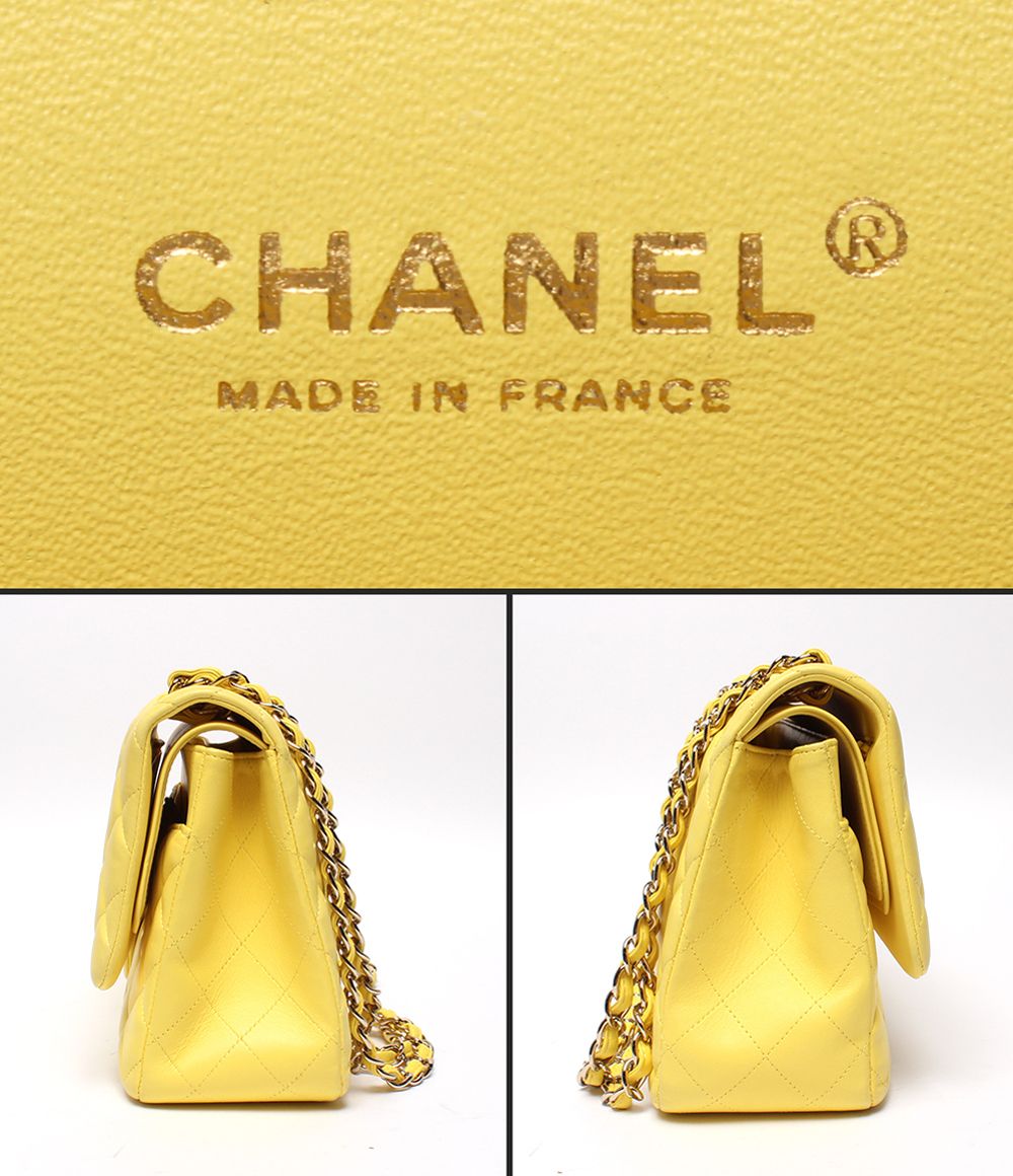 Chanel Chain Shoulder Bag Gold Double Flap Deca Quilted — view 4