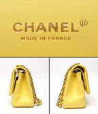 Chanel Chain Shoulder Bag Gold Double Flap Deca Quilted — view 4