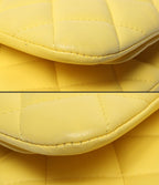 Chanel Chain Shoulder Bag Gold Double Flap Deca Quilted — view 6