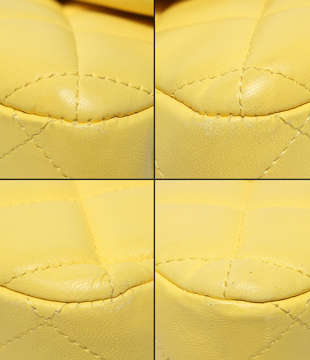 Chanel Chain Shoulder Bag Gold Double Flap Deca Quilted — view 5
