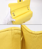 Chanel Chain Shoulder Bag Gold Double Flap Deca Quilted — view 8