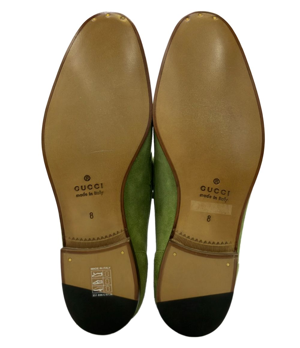Gucci Suede Bit Loafers 8 — view 6