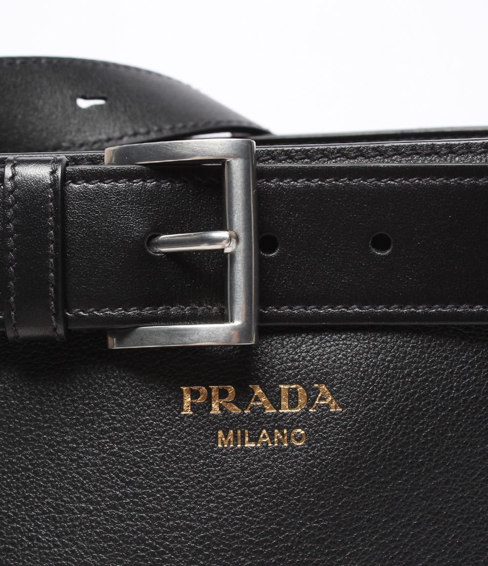 Prada Shoulder Bag Buckle with Belt Leather — view 8