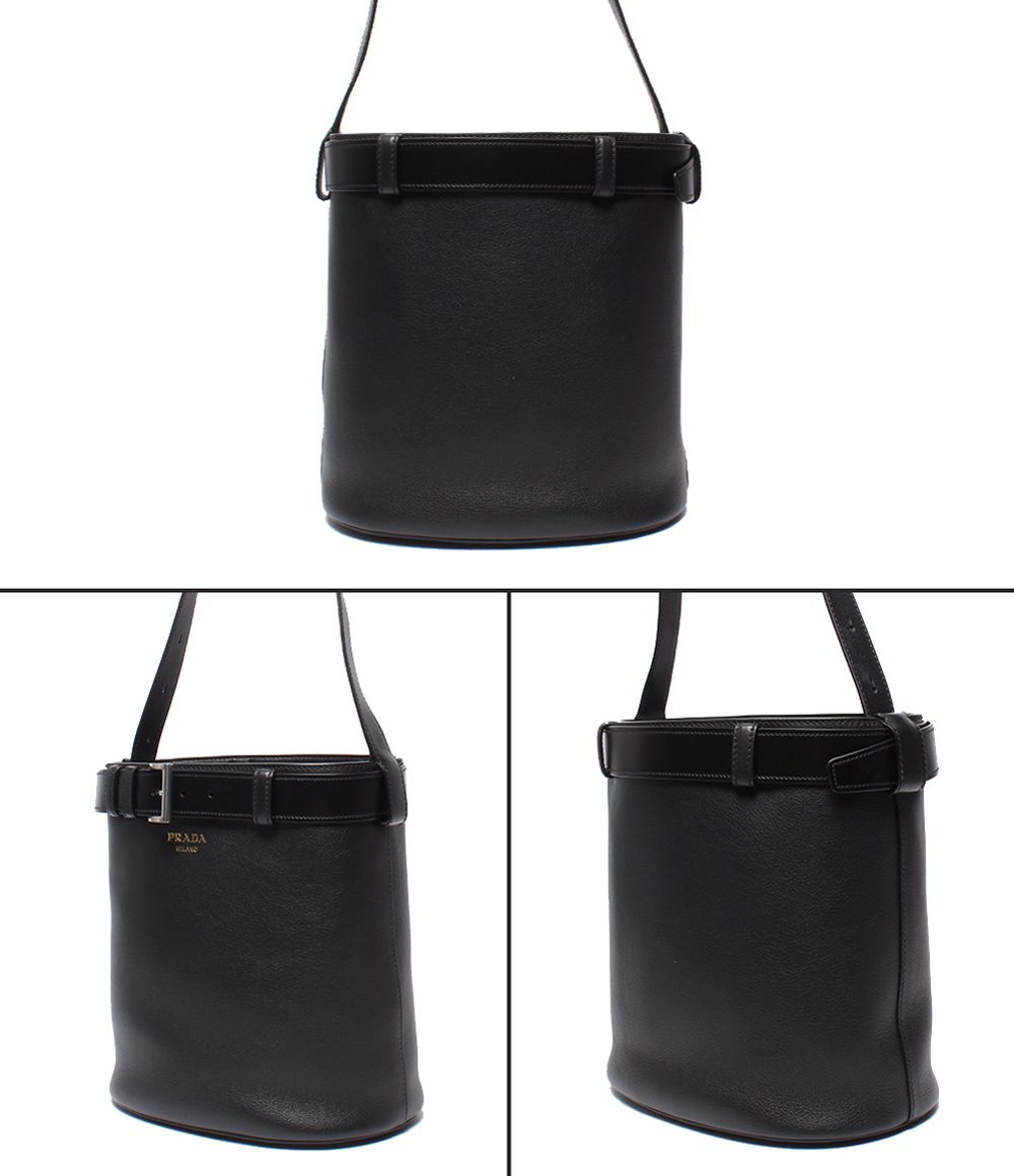 Prada Shoulder Bag Buckle with Belt Leather — view 2
