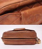 Chanel Chain Shoulder Bag Lambskin Gold Quilted — view 8