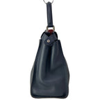 Fendi Handbag Peekaboo Iconic Dark Navy Bordeaux Leather — view 2