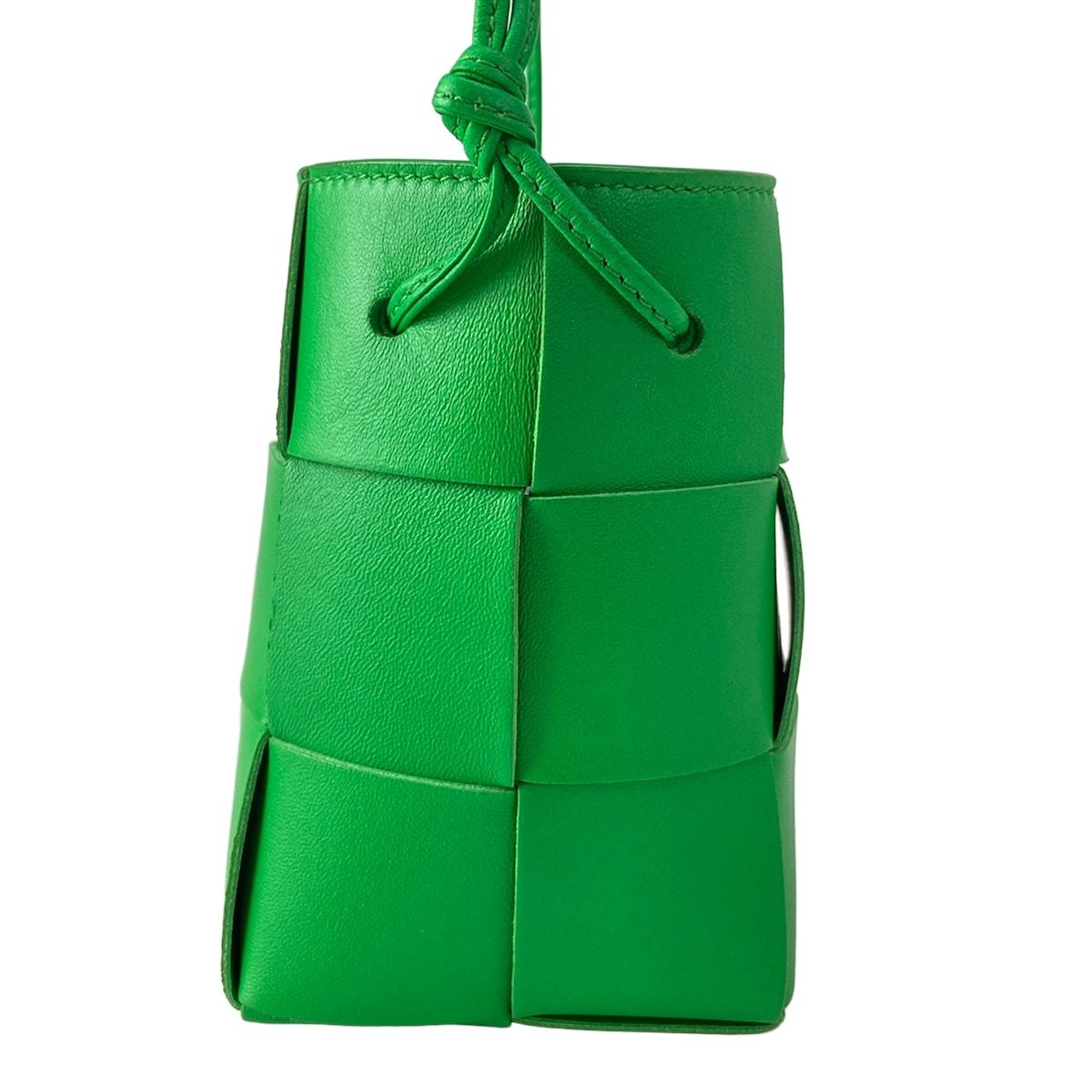 Bottega Veneta Shoulder Bag Maxi Intrecciatocrossbody Green Drawstring Leather — view 4