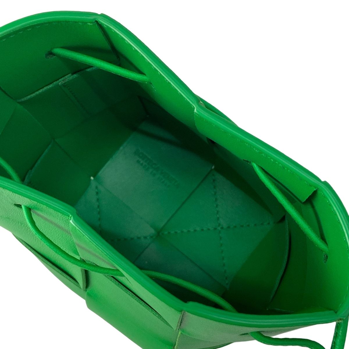 Bottega Veneta Shoulder Bag Maxi Intrecciatocrossbody Green Drawstring Leather — view 7