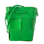 Bottega Veneta Shoulder Bag Maxi Intrecciatocrossbody Green Drawstring Leather