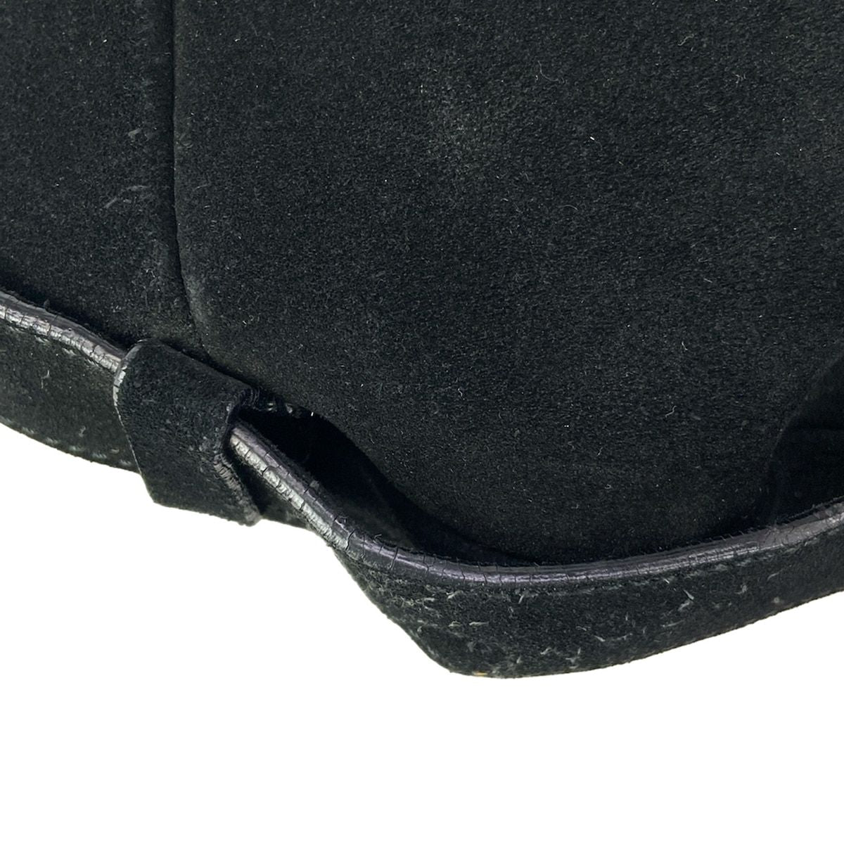Saint Laurent Rive Gauche Handbag Mombasa Black Silver Leather — view 7