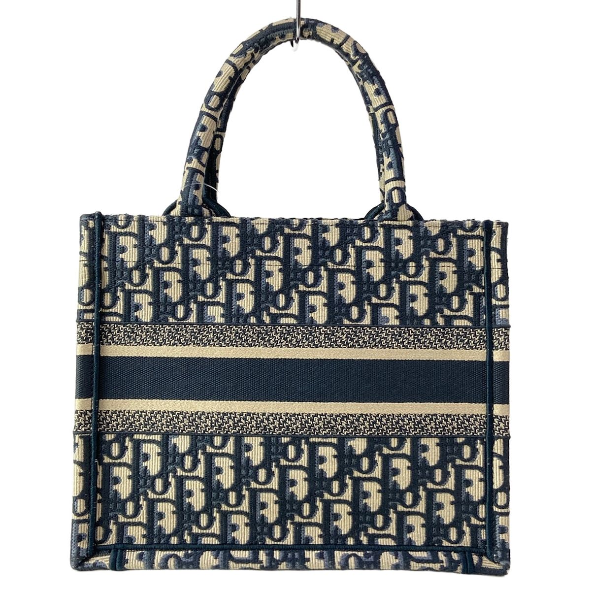 Dior Tote Book Small Ivory Navy — view 3