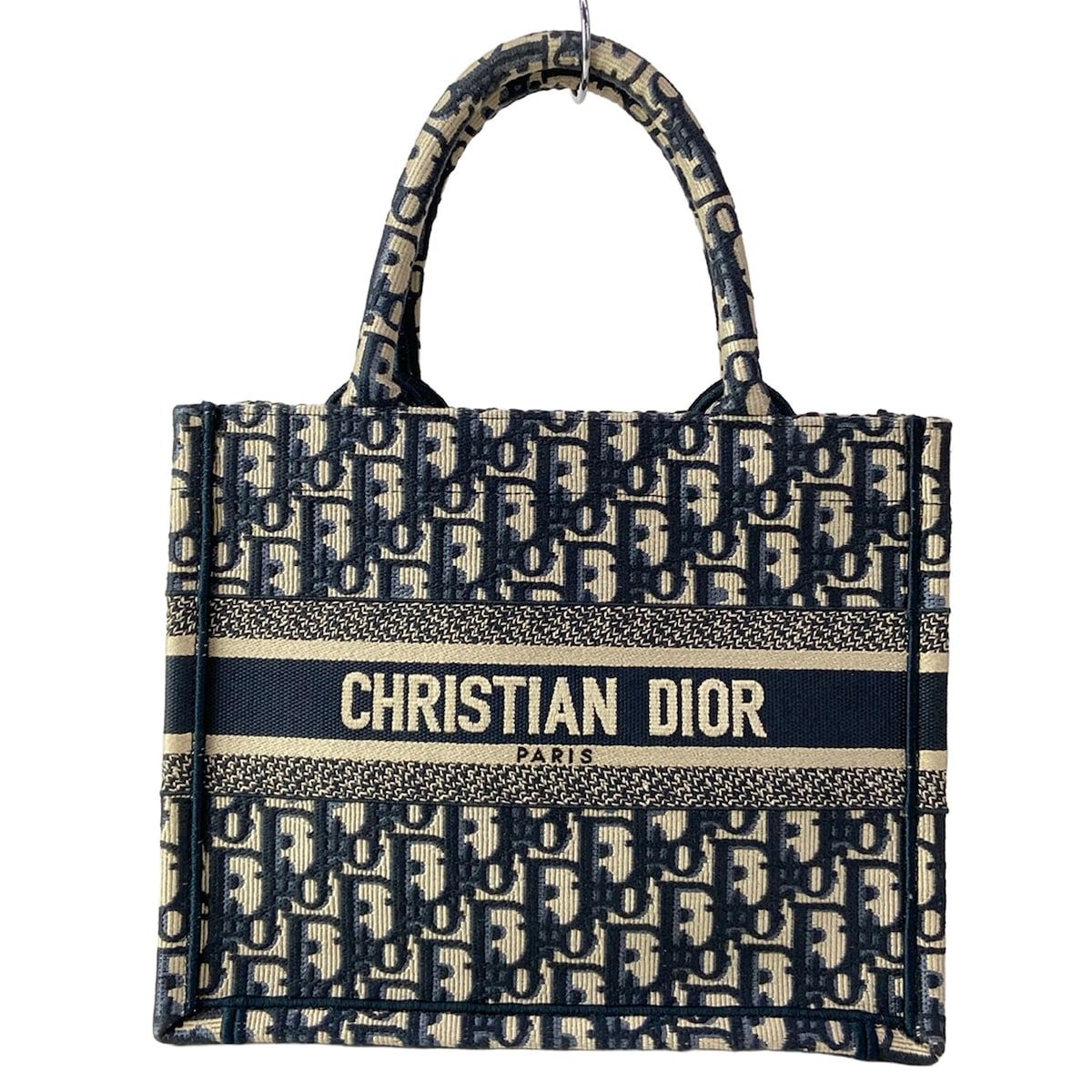 Dior Tote Book Small Ivory Navy