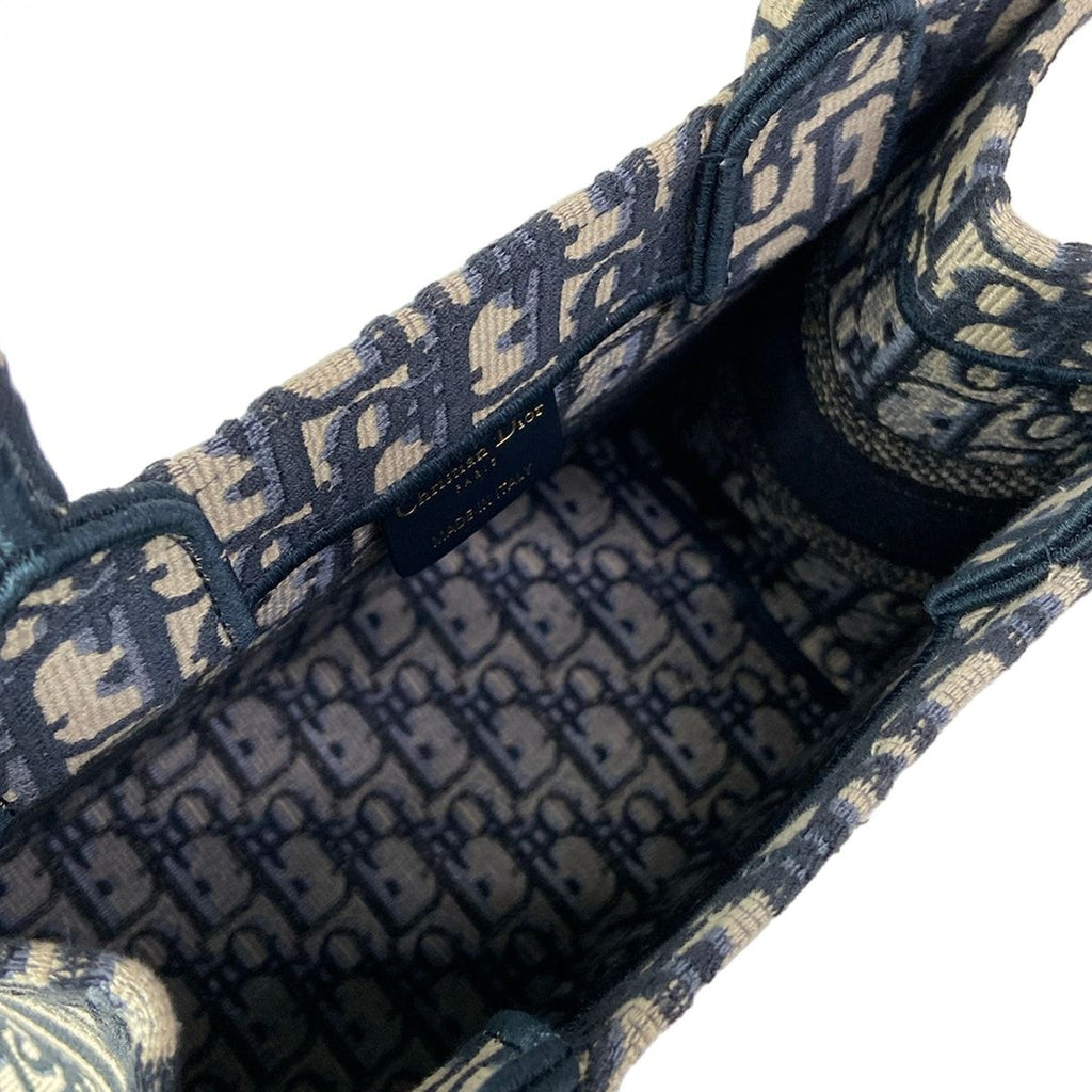 Dior Tote Book Small Ivory Navy — view 7