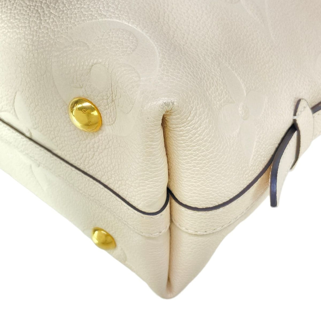 Louis Vuitton Shoulder Bag Monogram Empreinte Carryall Zip Nmpm Cream Leather — view 6