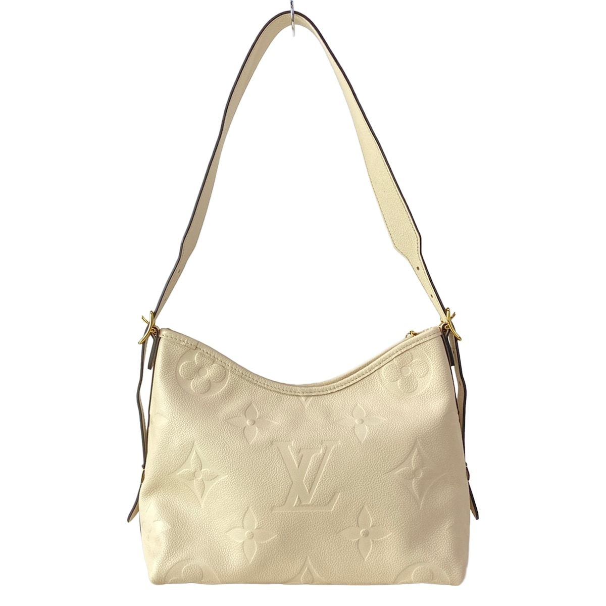 Louis Vuitton Shoulder Bag Monogram Empreinte Carryall Zip Nmpm Cream Leather — view 3