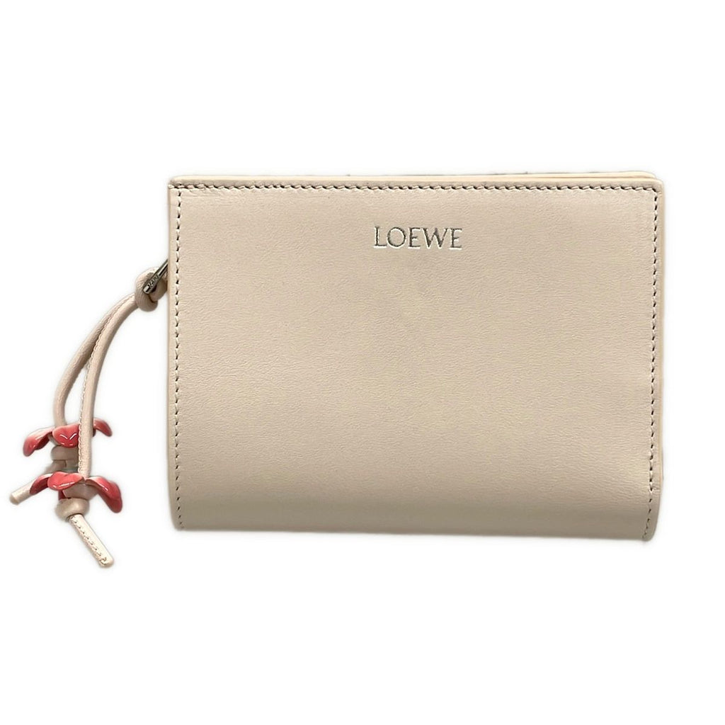 Loewe Bifold Wallet Compact Light Pink Flower