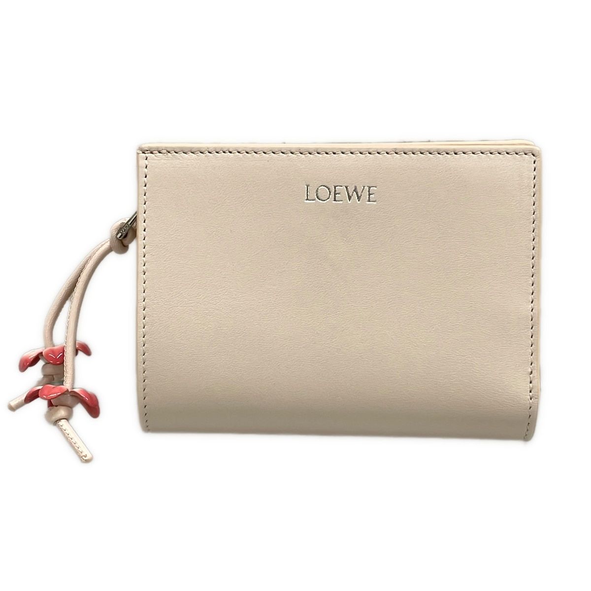 Loewe Bifold Wallet Compact Light Pink Flower
