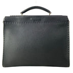 Fendi Business Bag Peekaboo Iconic Fitselleria Black Monster Eye Leather