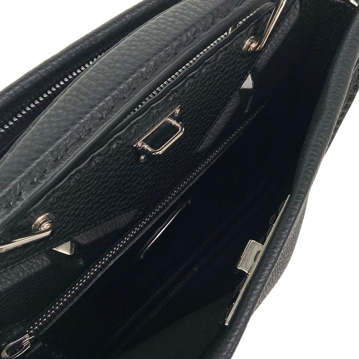 Fendi Business Bag Peekaboo Iconic Fitselleria Black Monster Eye Leather — view 7