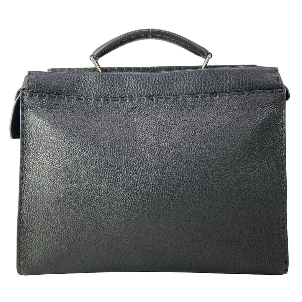 Fendi Business Bag Peekaboo Iconic Fitselleria Black Monster Eye Leather — view 3