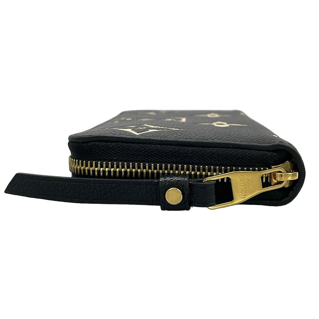 Louis Vuitton Wallet Bicolor Monogram Empreinte Zippy Black Beige Leather — view 8