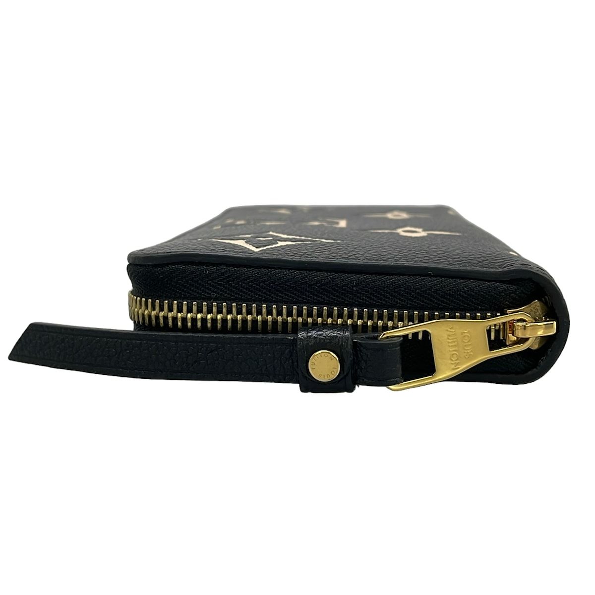 Louis Vuitton Wallet Bicolor Monogram Empreinte Zippy Black Beige Leather — view 8