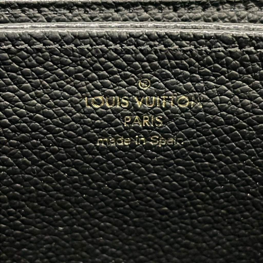 Louis Vuitton Wallet Bicolor Monogram Empreinte Zippy Black Beige Leather — view 5