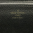 Louis Vuitton Wallet Bicolor Monogram Empreinte Zippy Black Beige Leather — view 5
