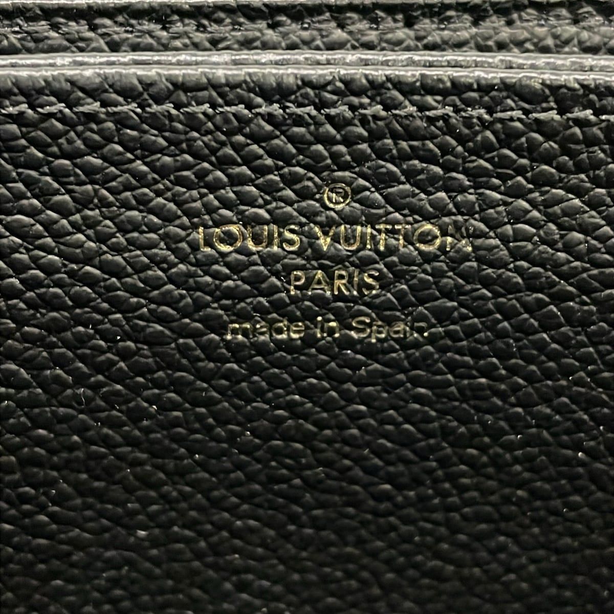 Louis Vuitton Wallet Bicolor Monogram Empreinte Zippy Black Beige Leather — view 5