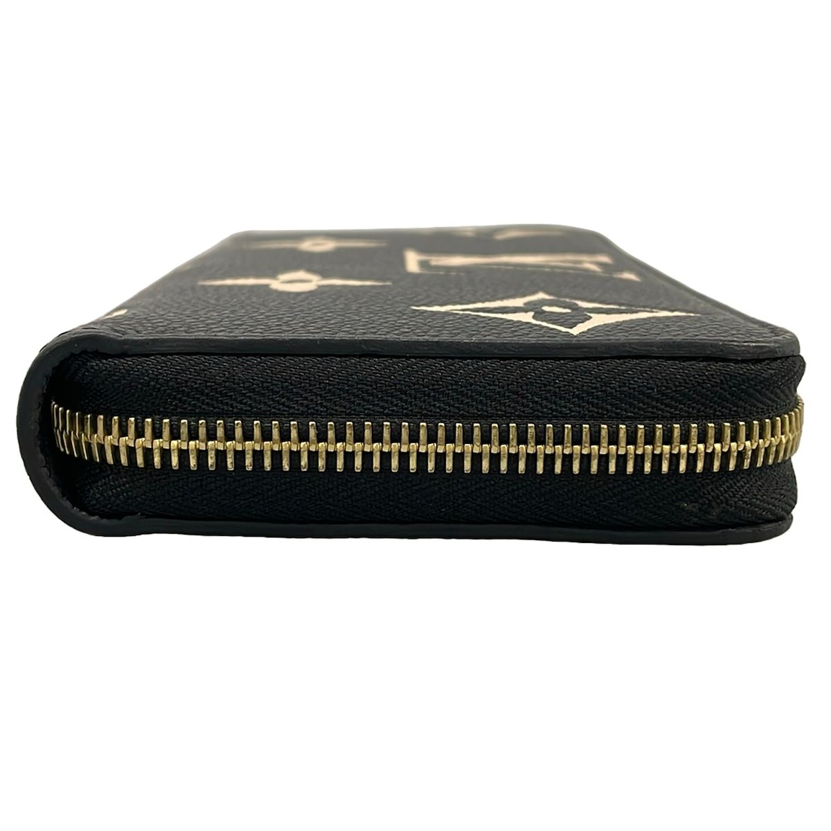Louis Vuitton Wallet Bicolor Monogram Empreinte Zippy Black Beige Leather — view 9
