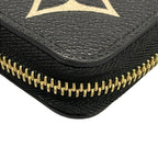 Louis Vuitton Wallet Bicolor Monogram Empreinte Zippy Black Beige Leather — view 6