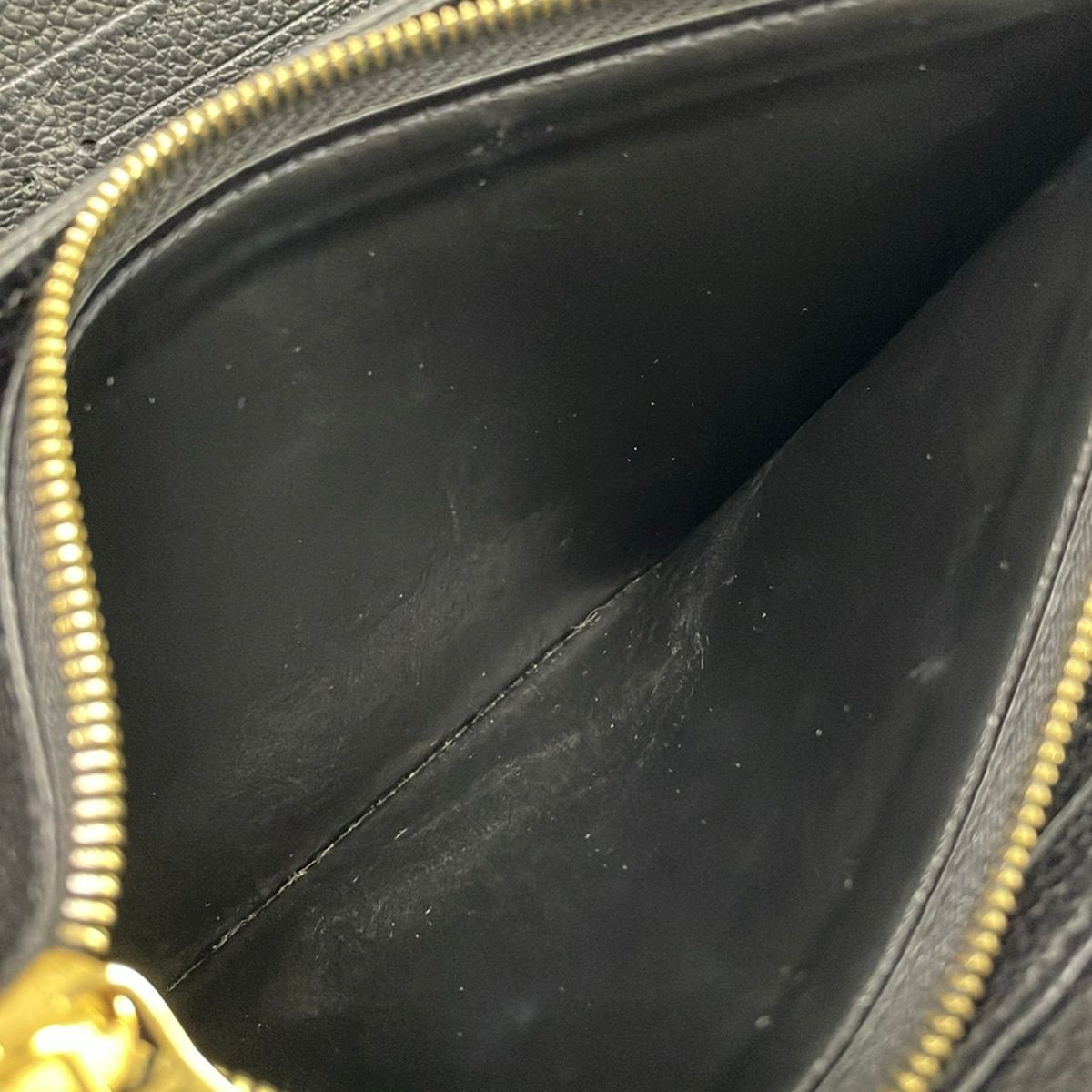 Louis Vuitton Wallet Bicolor Monogram Empreinte Zippy Black Beige Leather — view 4