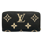 Louis Vuitton Wallet Bicolor Monogram Empreinte Zippy Black Beige Leather — view 2