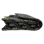 Dior Wallet Saddle Navy Chain Leather — view 9