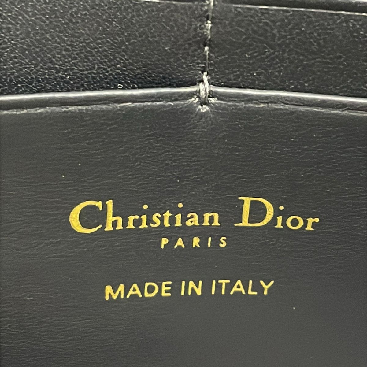 Dior Wallet Saddle Navy Chain Leather — view 6