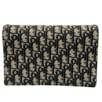 Dior Wallet Saddle Navy Chain Leather — view 2