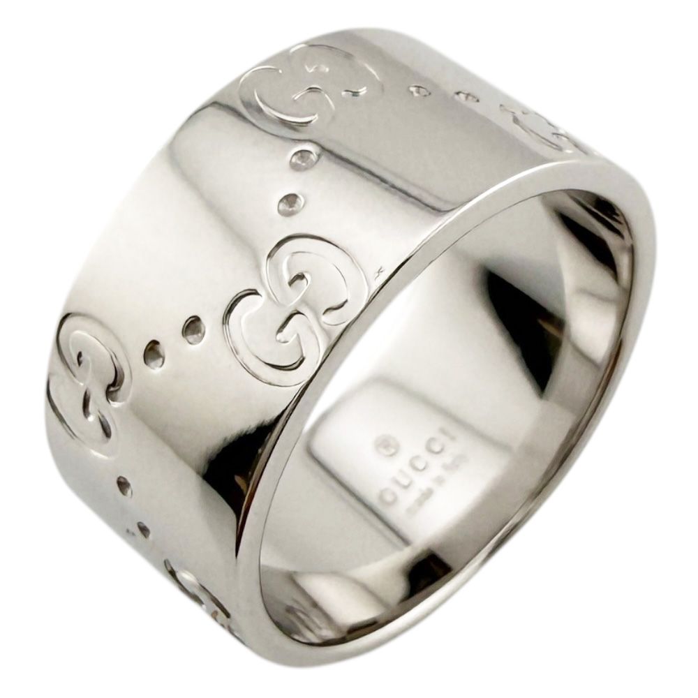 Gucci Icon Wide Ring 18k White Gold