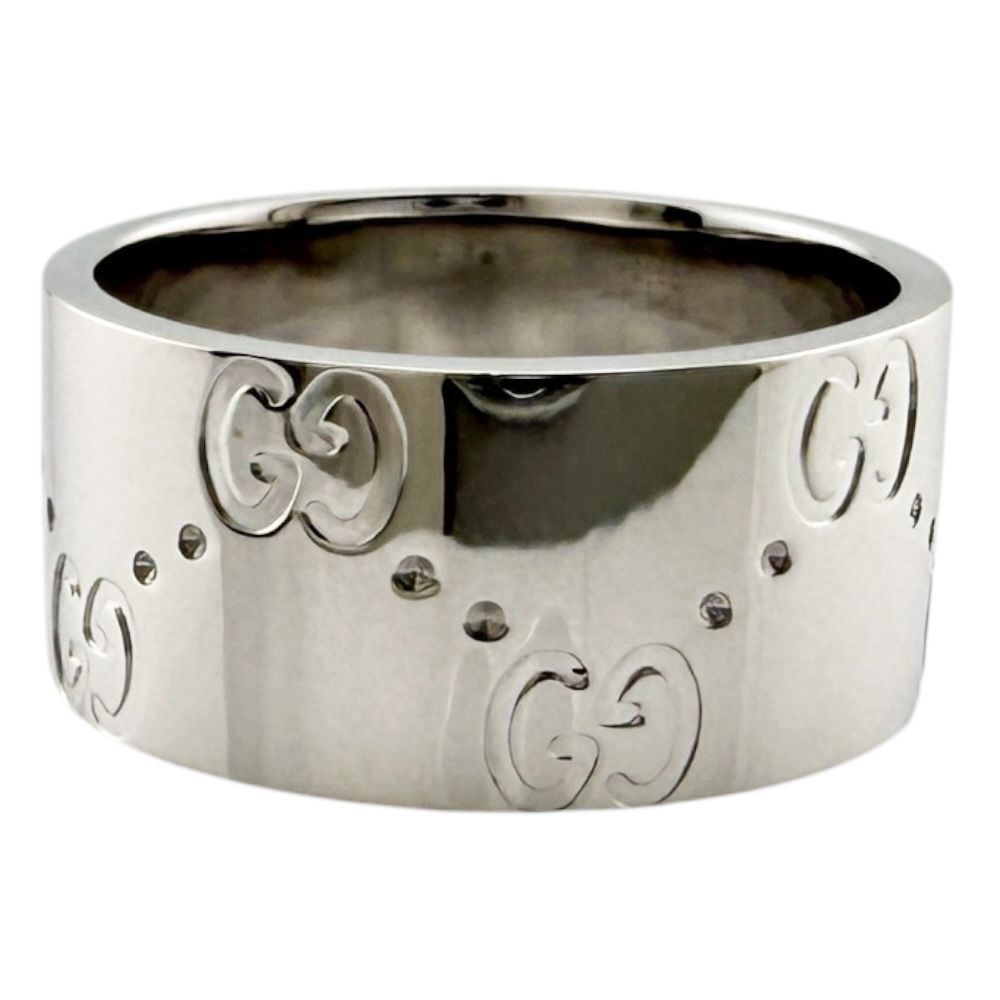 Gucci Icon Wide Ring 18k White Gold — view 6