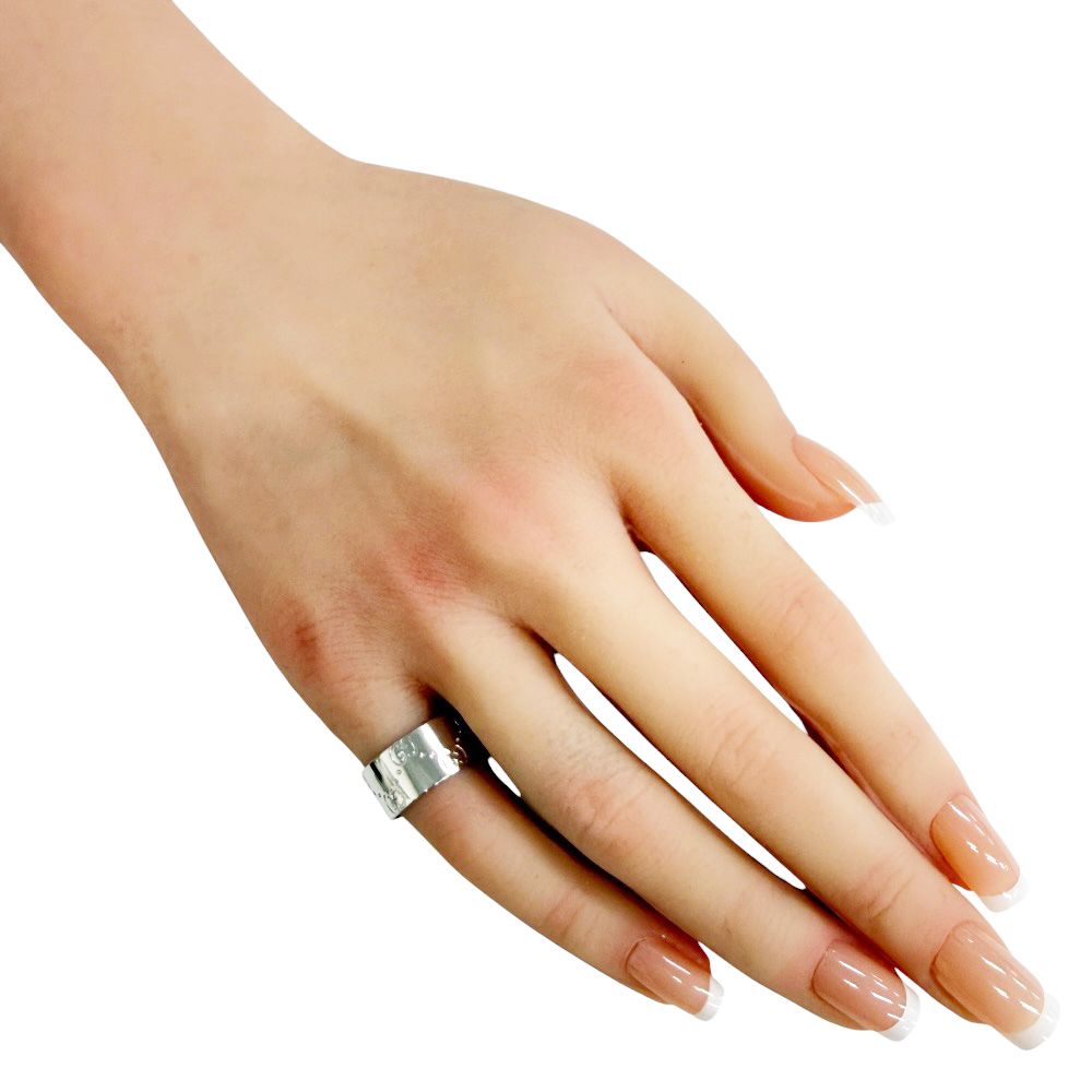 Gucci Icon Wide Ring 18k White Gold — view 2