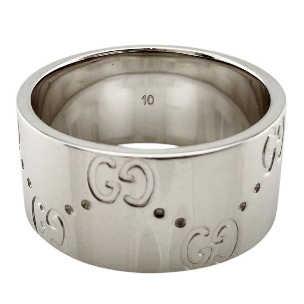 Gucci Icon Wide Ring 18k White Gold — view 5
