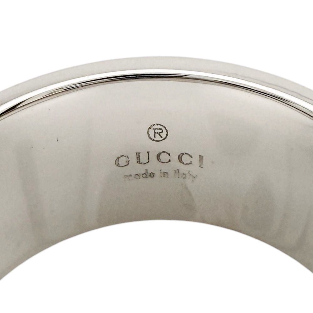 Gucci Icon Wide Ring 18k White Gold — view 7