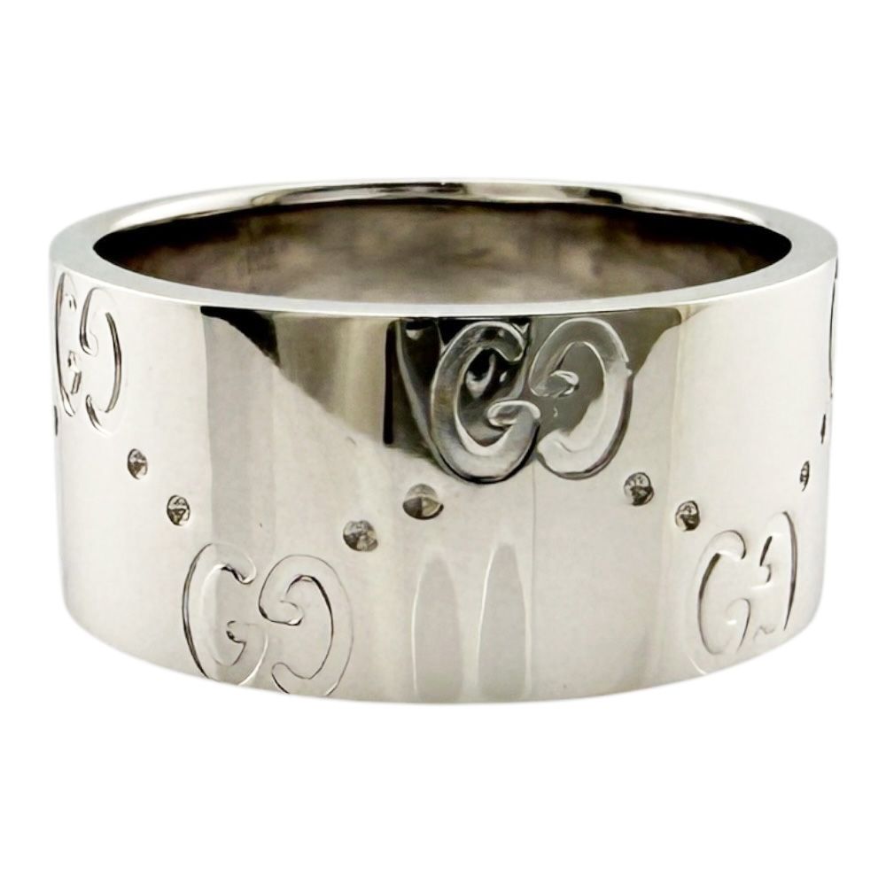 Gucci Icon Wide Ring 18k White Gold — view 4