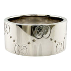 Gucci Icon Wide Ring 18k White Gold — view 4